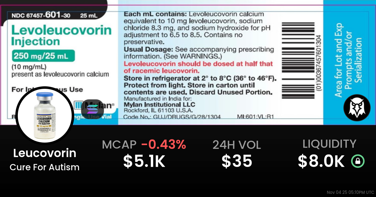 Cure For Autism (Leucovorin)