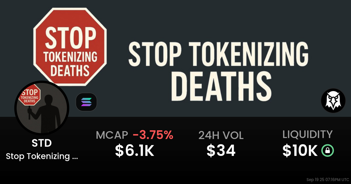 Stop Tokenizing deaths (STD)