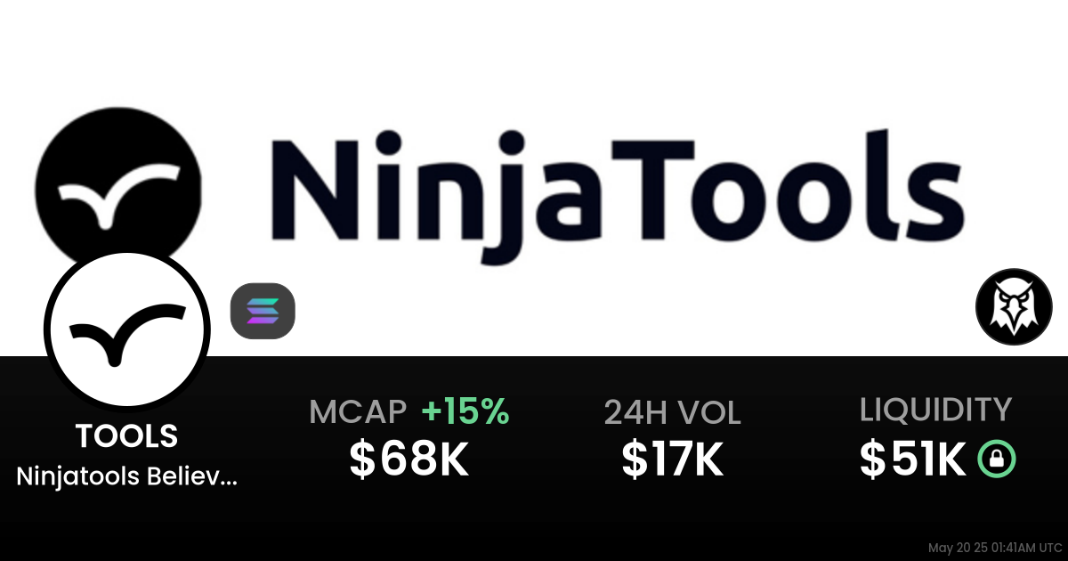 Ninjatools Believe in us on (TOOLS)