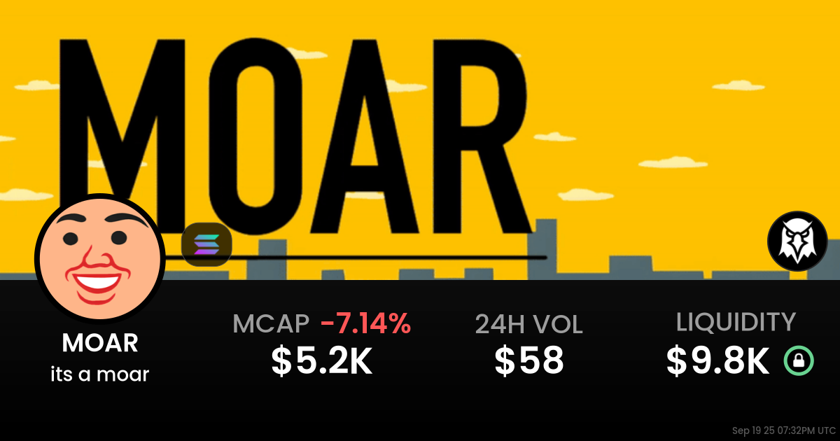 its a moar (MOAR)