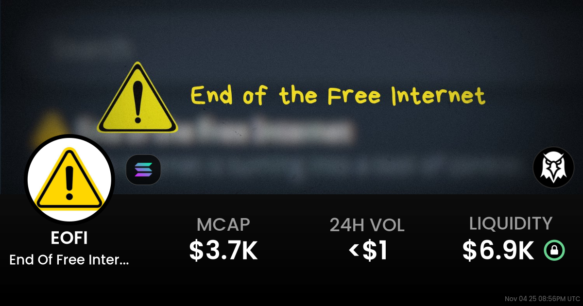 End Of Free Internet (EOFI)