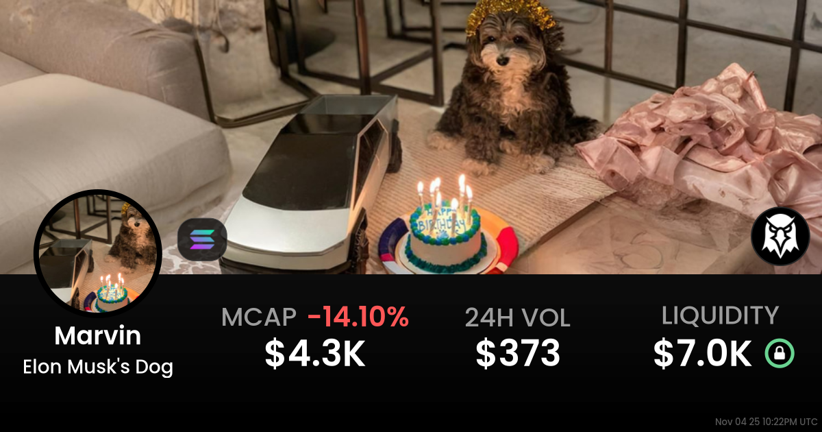 Elon Musk’s Dog (Marvin)