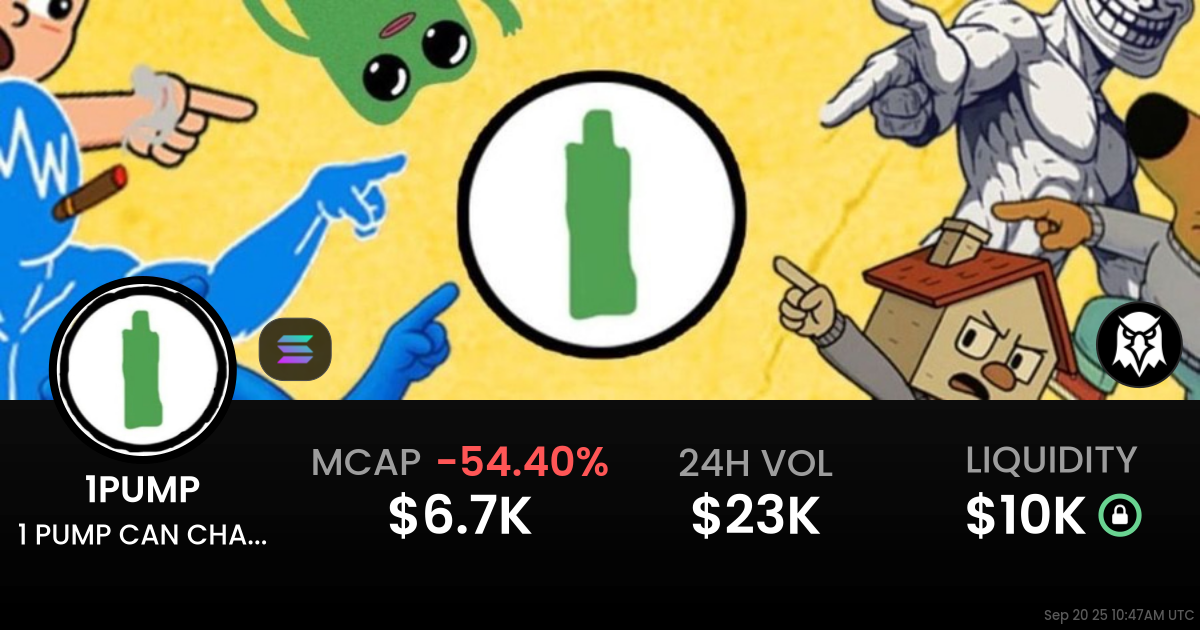 1 PUMP CAN CHANGE YOUR LIFE (1PUMP)