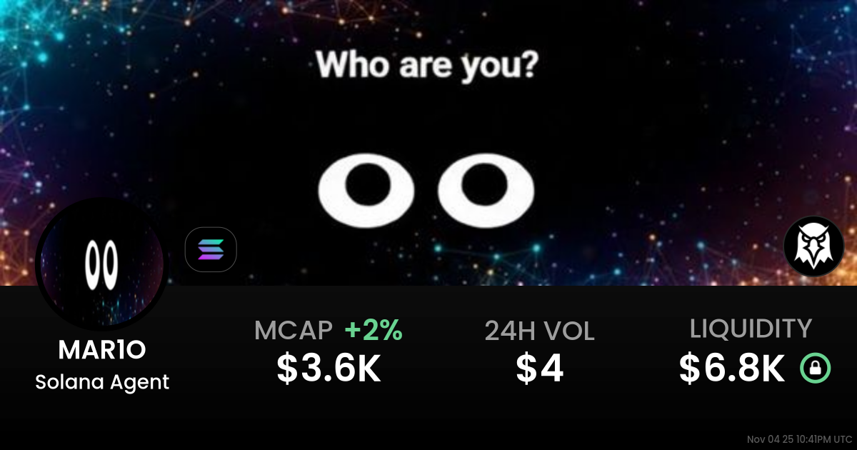 Solana Agent (MAR1O)