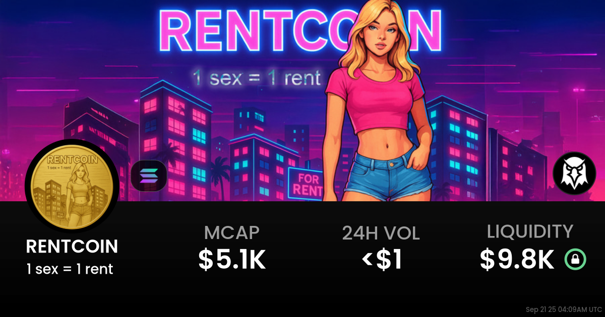 1 sex = 1 rent  (RENTCOIN)