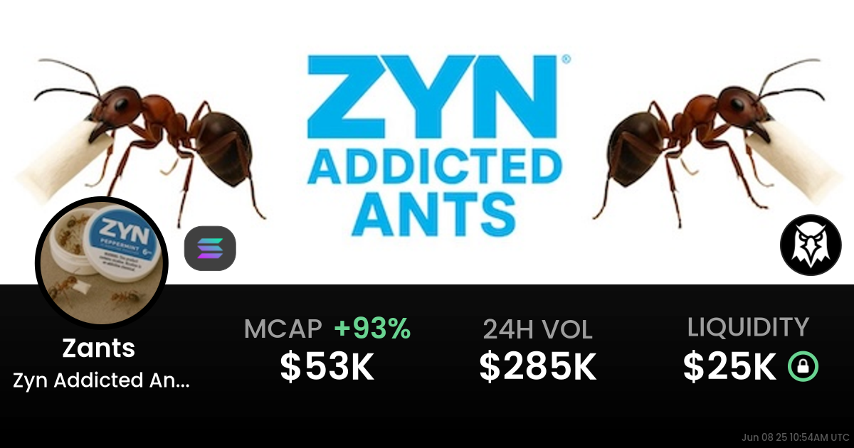 Zyn Addicted Ants  (Zants )