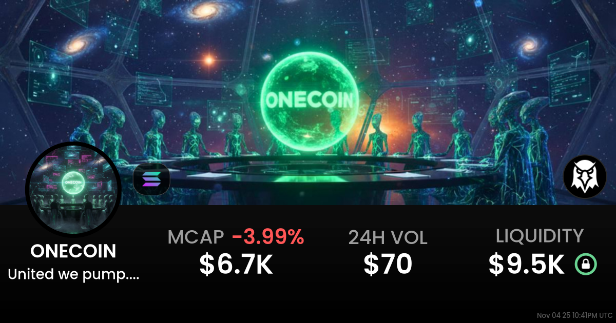 United we pump. Divided we fall. (ONECOIN)