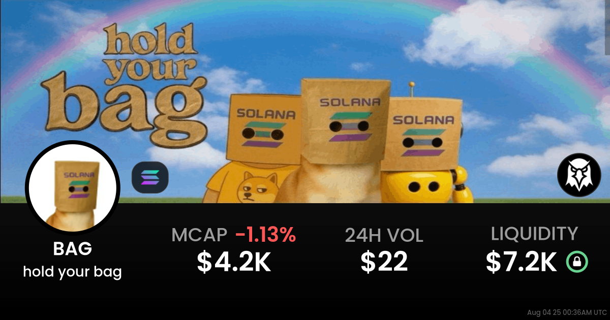 hold your bag (BAG)