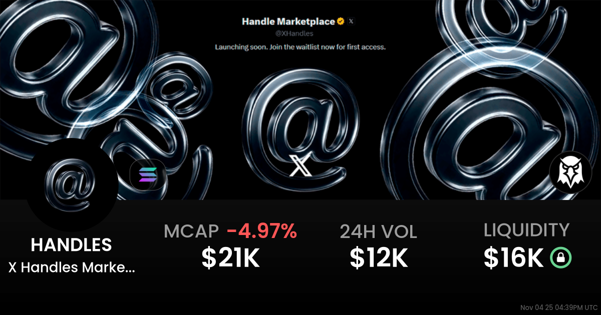 X Handles Marketplace (HANDLES)