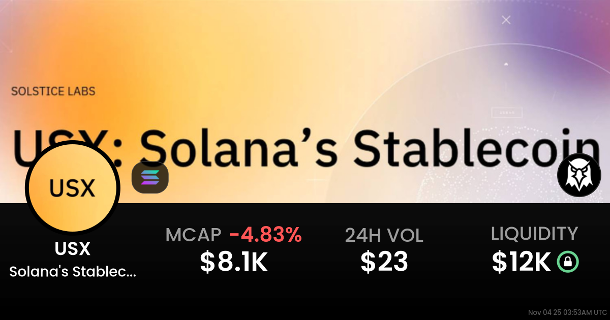 Solana’s Stablecoin (USX)