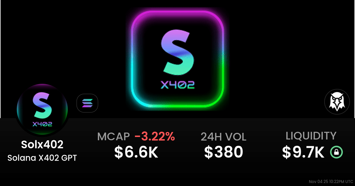 Solana X402 GPT (Solx402)