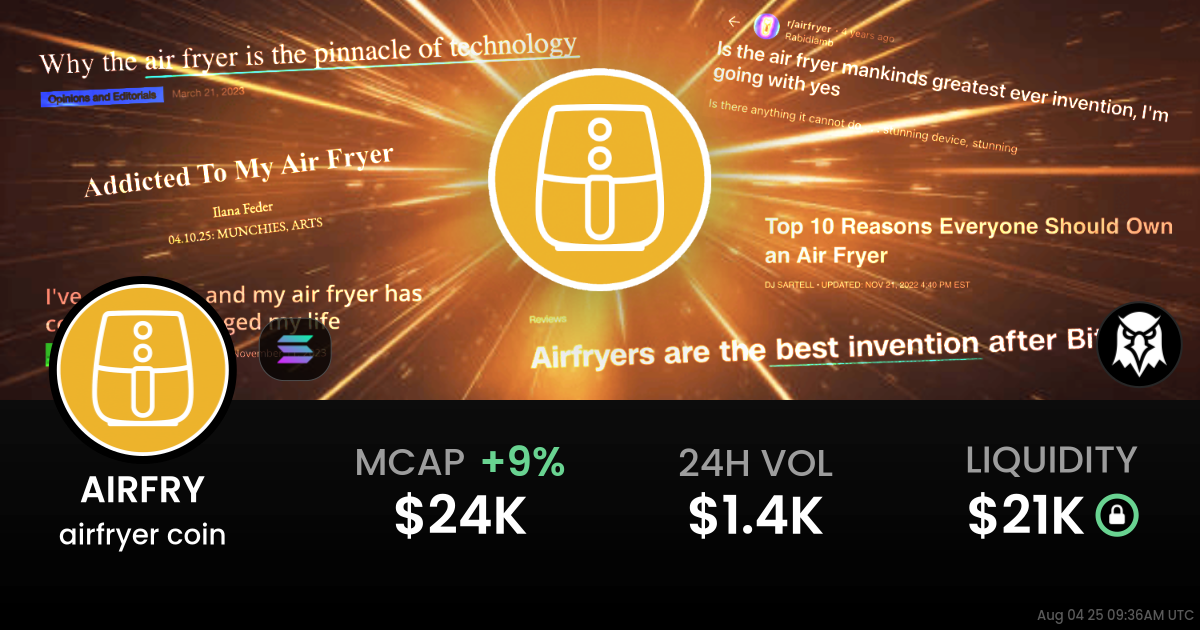 airfryer coin (AIRFRY)