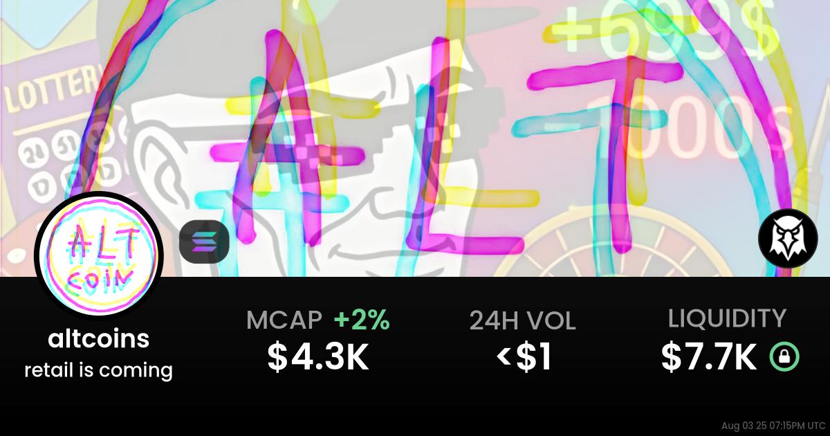 retail is coming (altcoins)