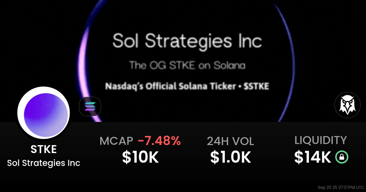 Sol Strategies Inc (STKE)