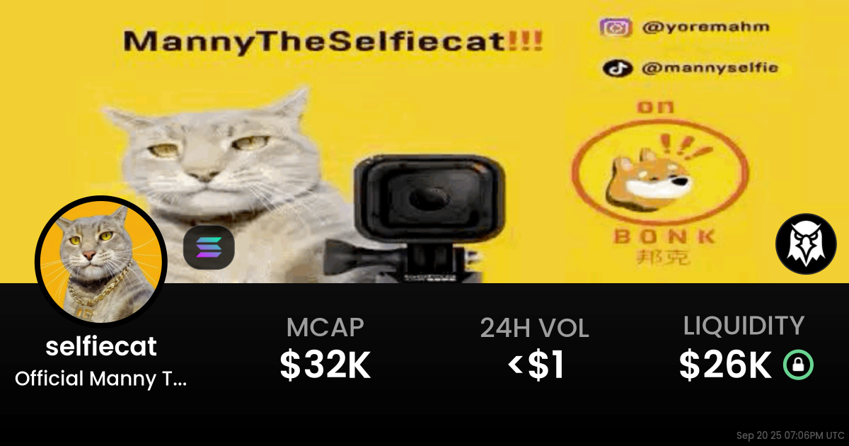Official Manny The Selfie Cat (selfiecat)
