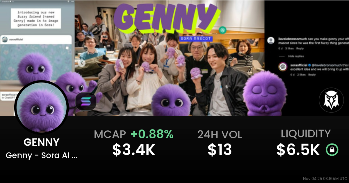 Genny – Sora AI mascot (GENNY)