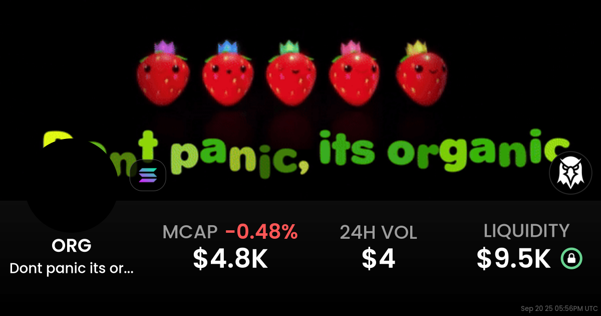 Dont panic its organic (ORG)