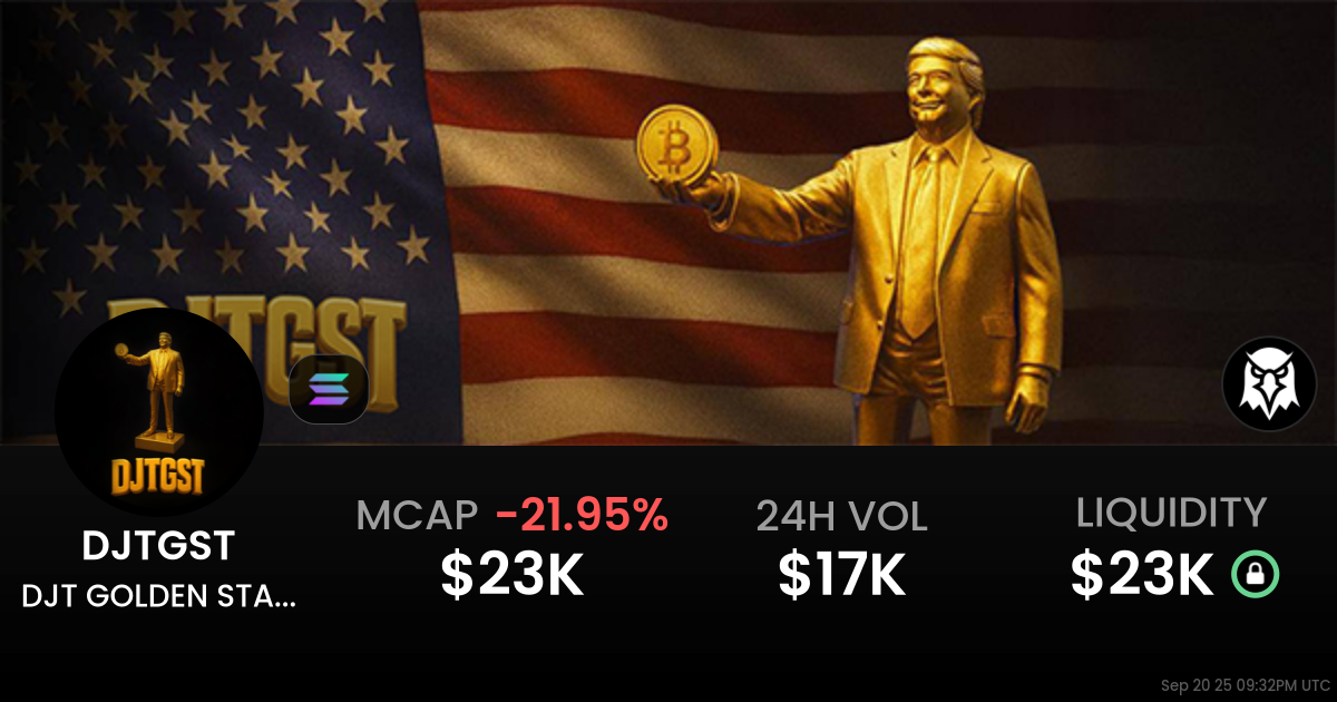 DJT GOLDEN STATUE (DJTGST)