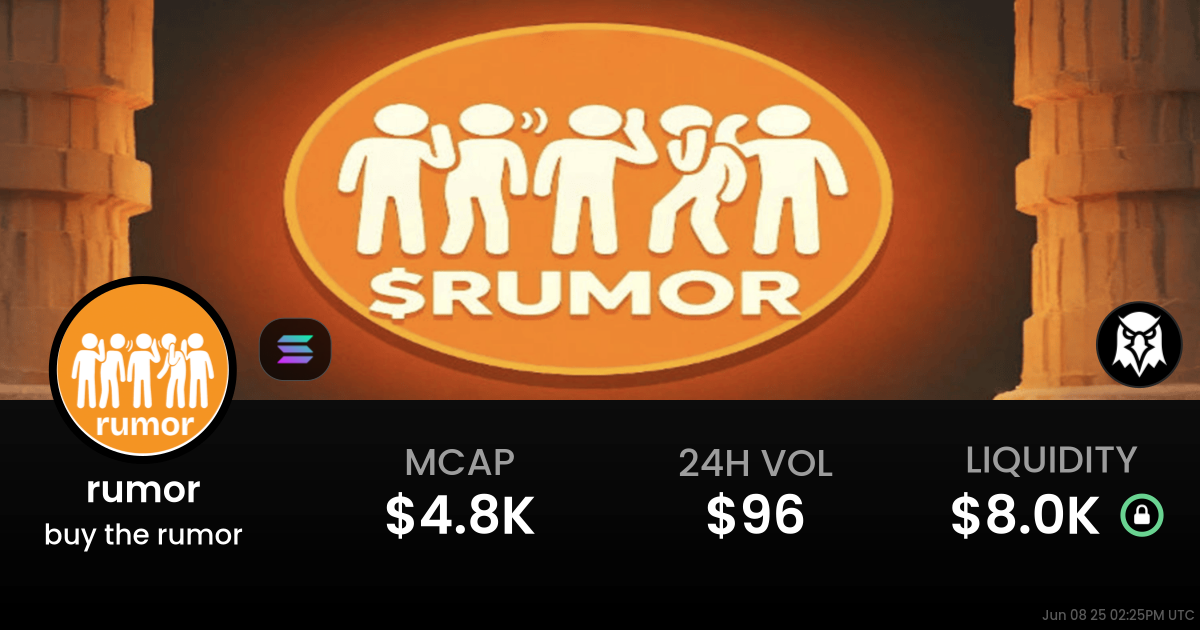 buy the rumor (rumor)