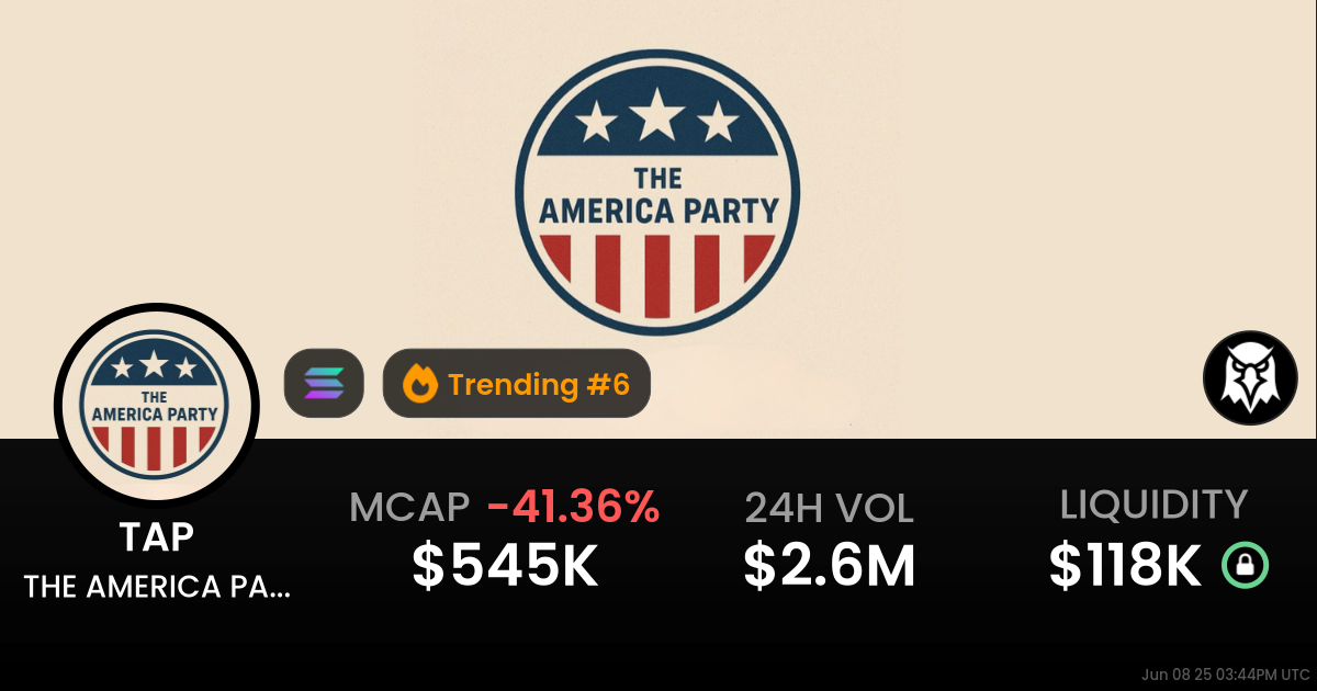 THE AMERICA PARTY (TAP)