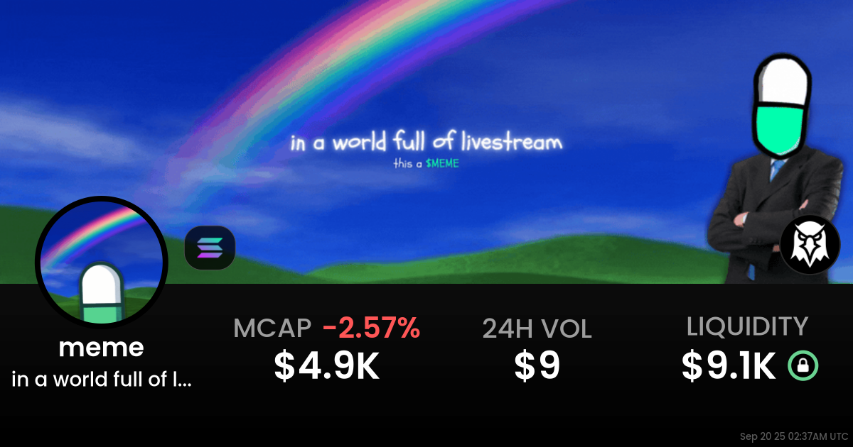 in a world full of livestream (meme)