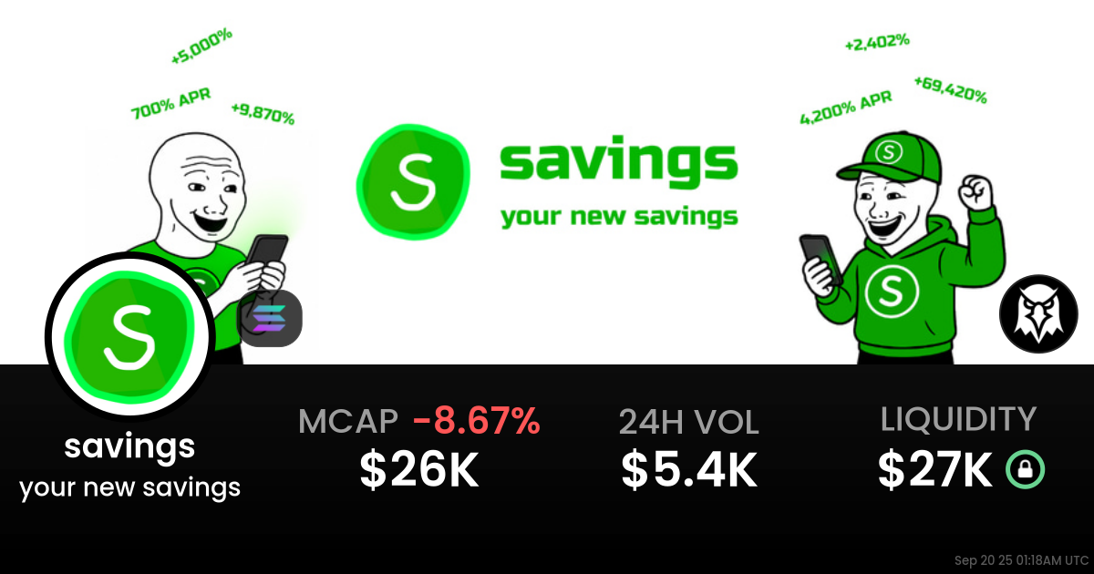 your new savings (savings)