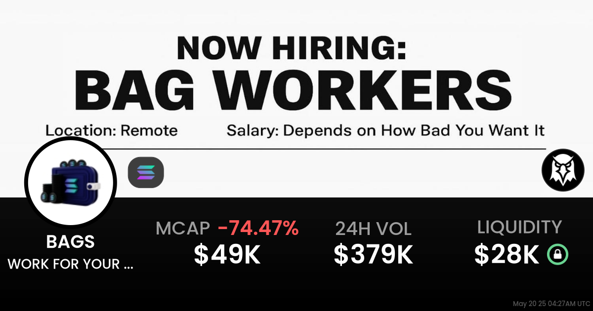WORK FOR YOUR BAGS (BAGS)