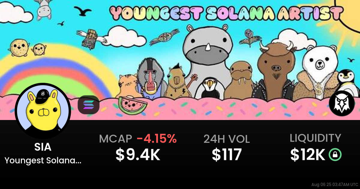 Youngest Solana Artist (SIA)
