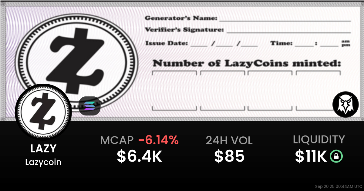 Lazycoin (LAZY)