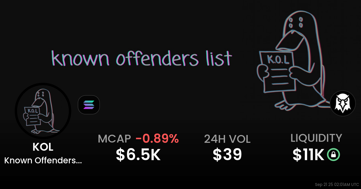 Known Offenders List (KOL)