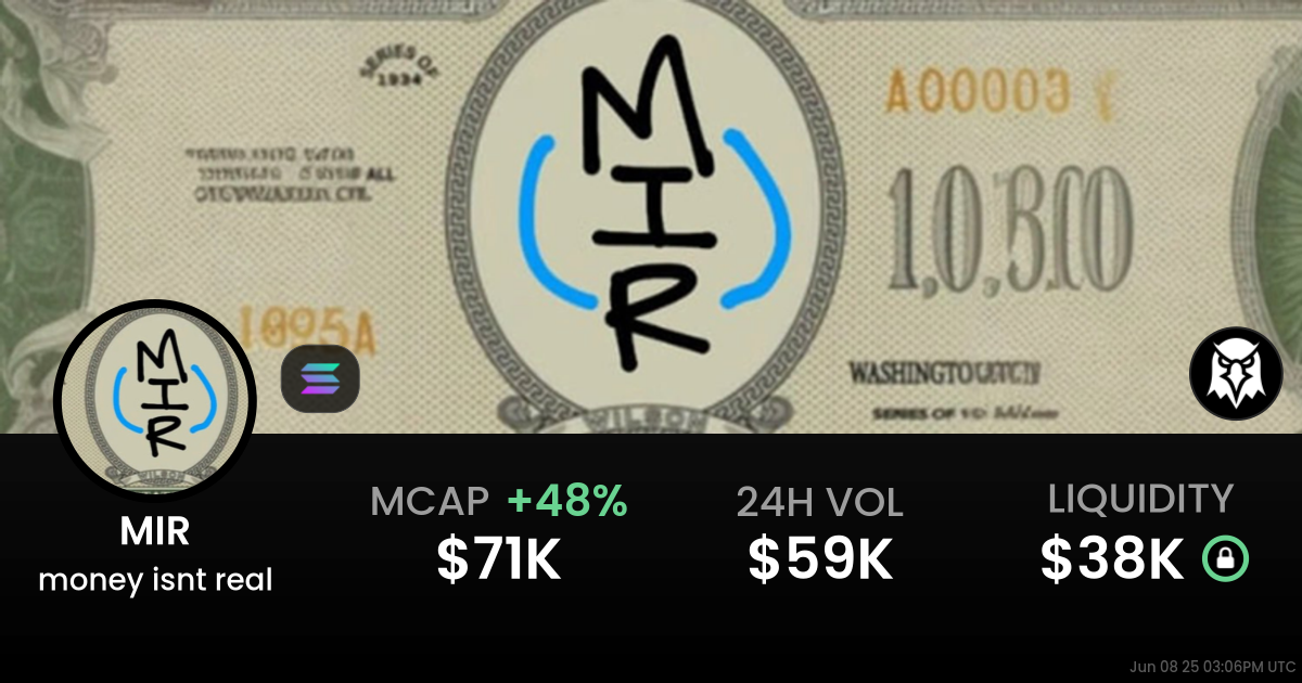 money isnt real (MIR)
