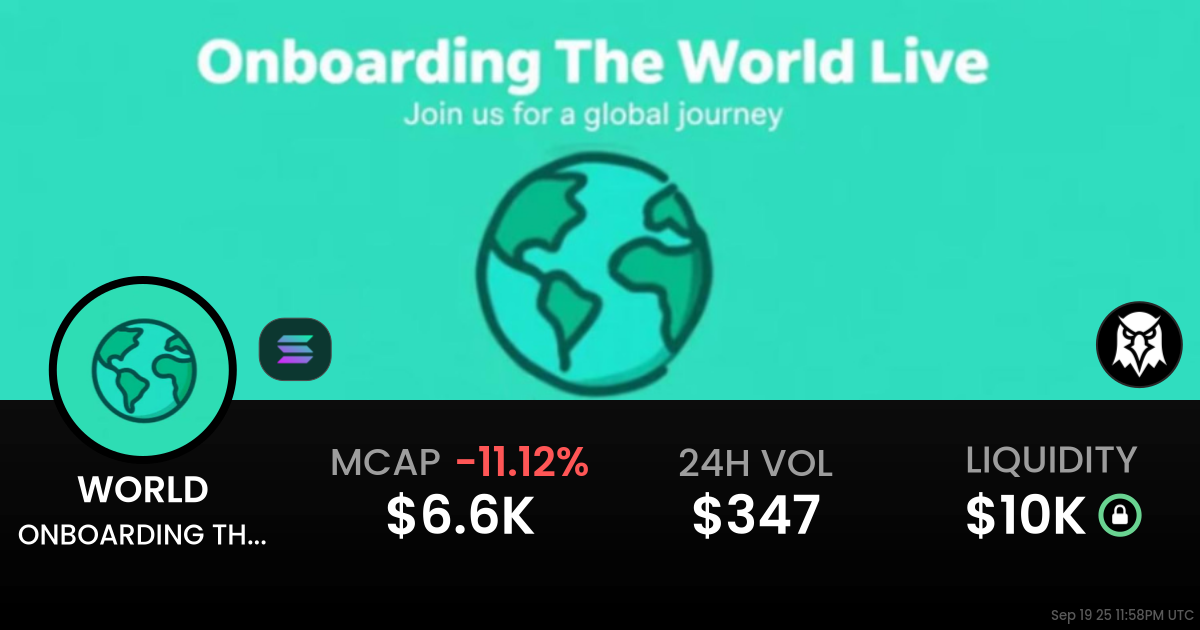 ONBOARDING THE WORLD LIVE (WORLD)