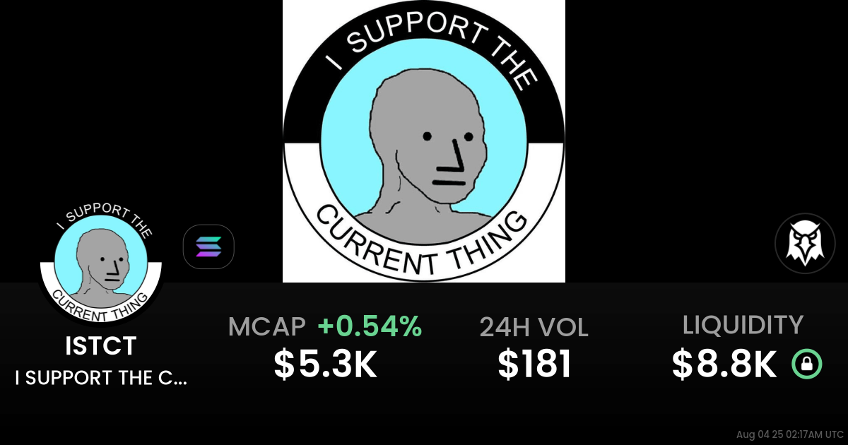 I SUPPORT THE CURRENT THING (ISTCT)