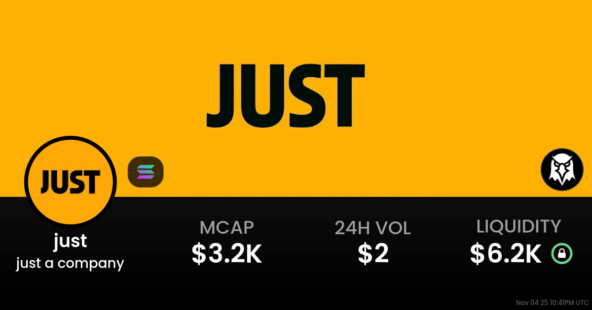 just a company (just)