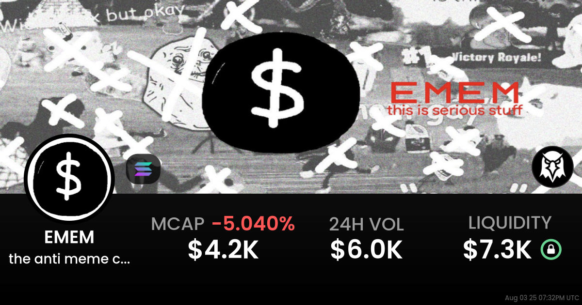 the anti meme coin (EMEM)