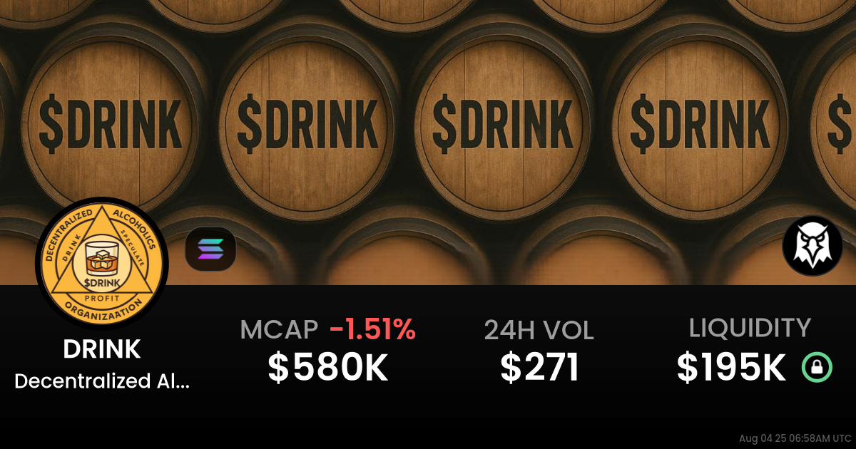 Decentralized Alcoholic Organizaation (DRINK)