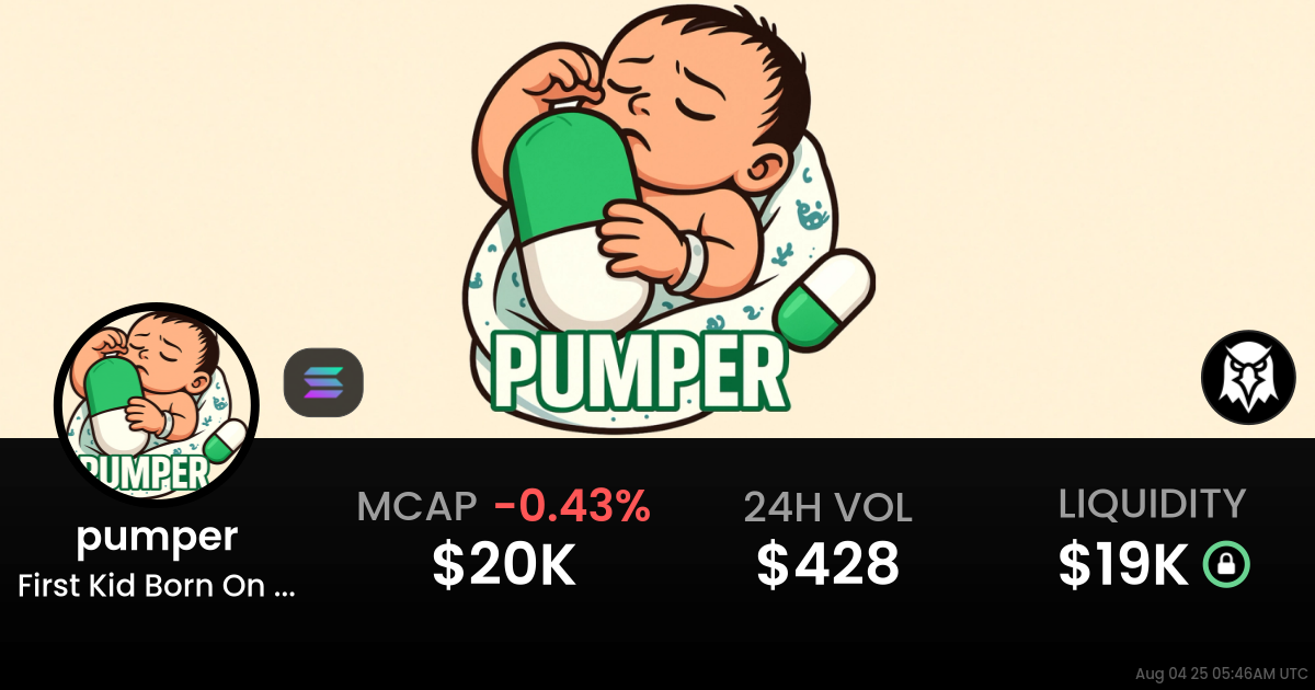 First Kid Born On Pumpfun (pumper)