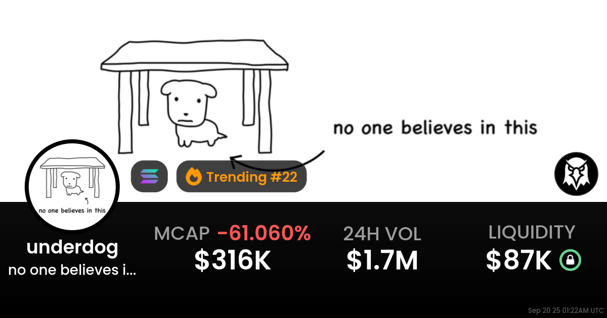 no one believes in this (underdog)