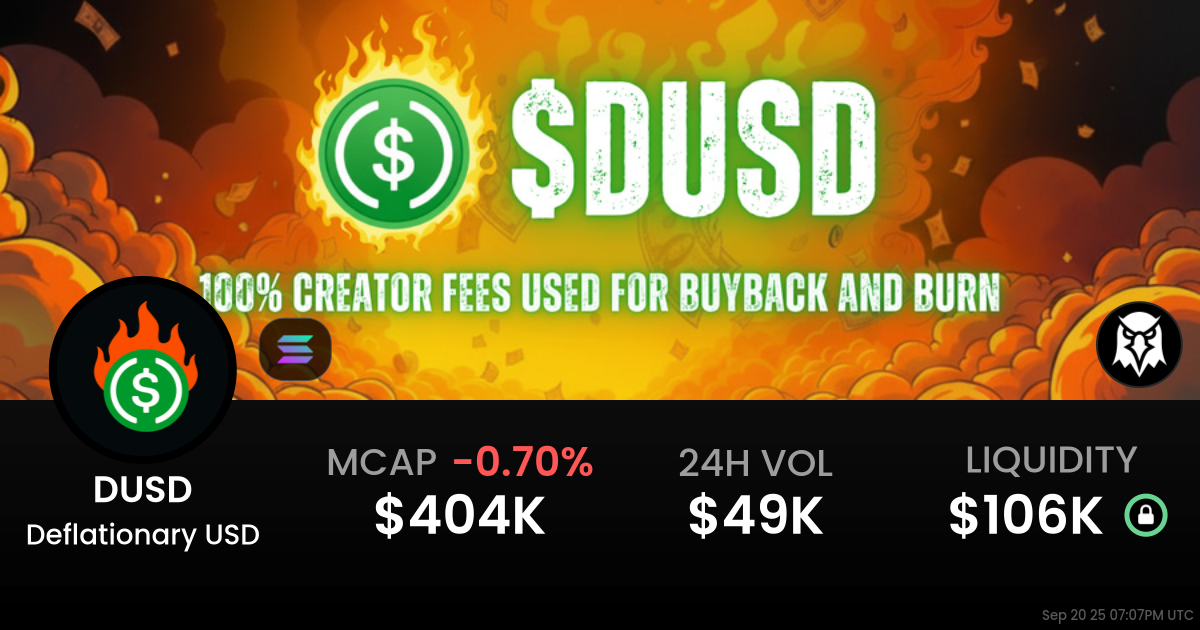 Deflationary USD (DUSD)