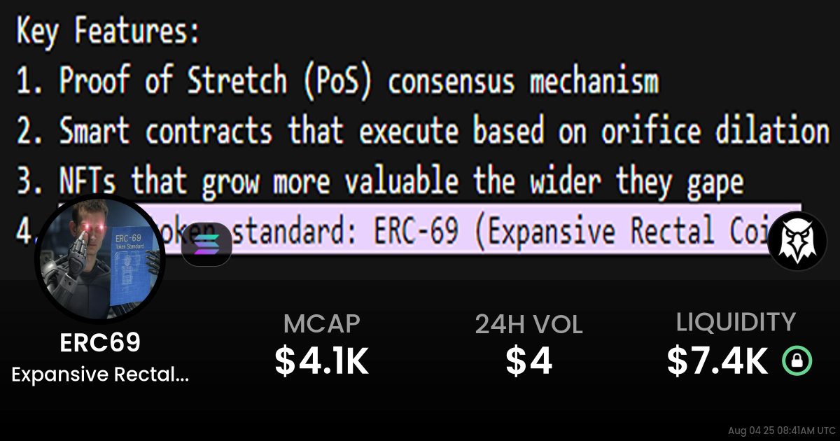 Expansive Rectal Coin (ERC69)