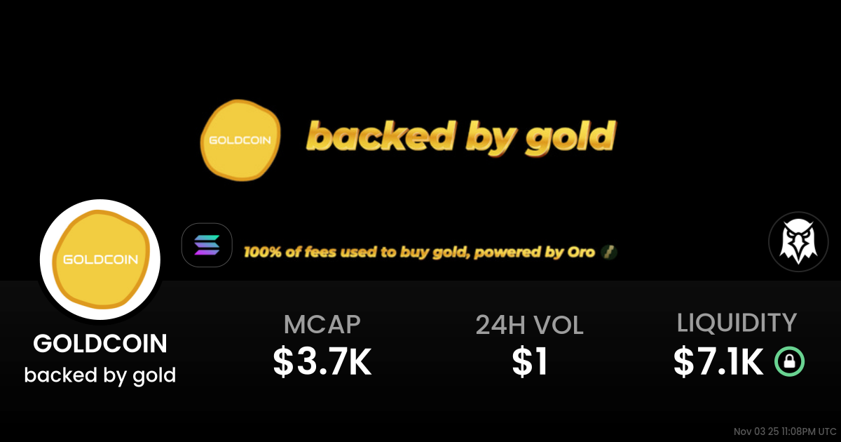 backed by gold (GOLDCOIN)