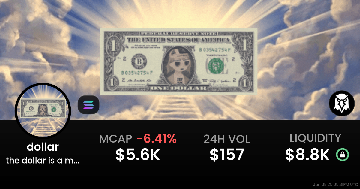 the dollar is a memecoin (dollar)