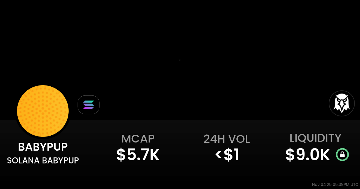 SOLANA BABYPUP (BABYPUP)