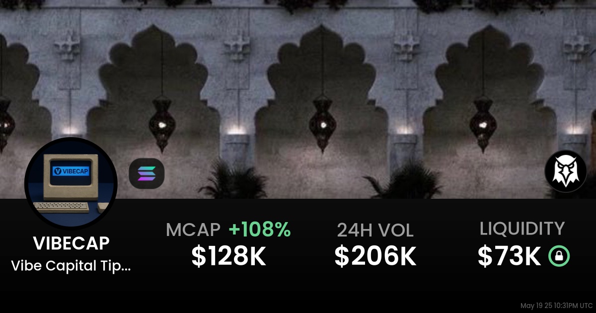 Vibe Capital Tipping my hat to (VIBECAP)