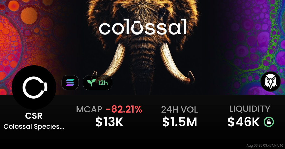 Colossal Species Reintroduction (CSR)