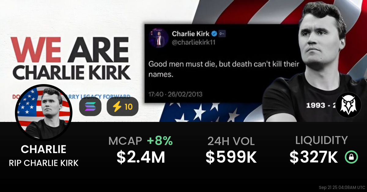RIP CHARLIE KIRK (CHARLIE)