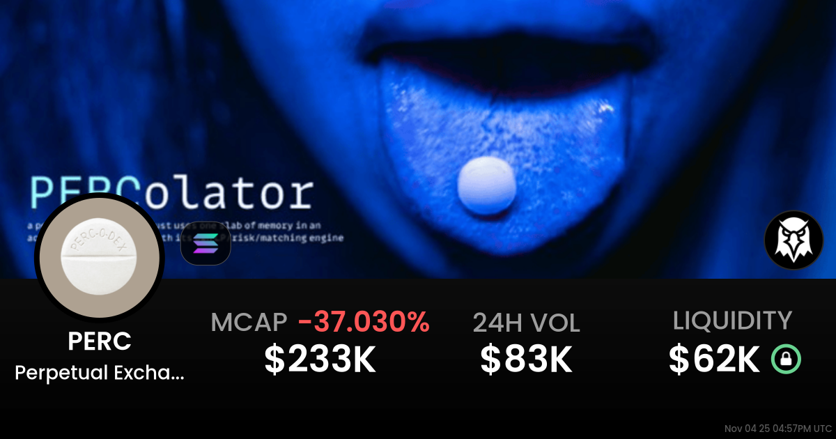 Perpetual Exchange Protocol (PERC)