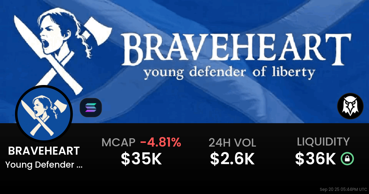 Young Defender of Liberty (BRAVEHEART)