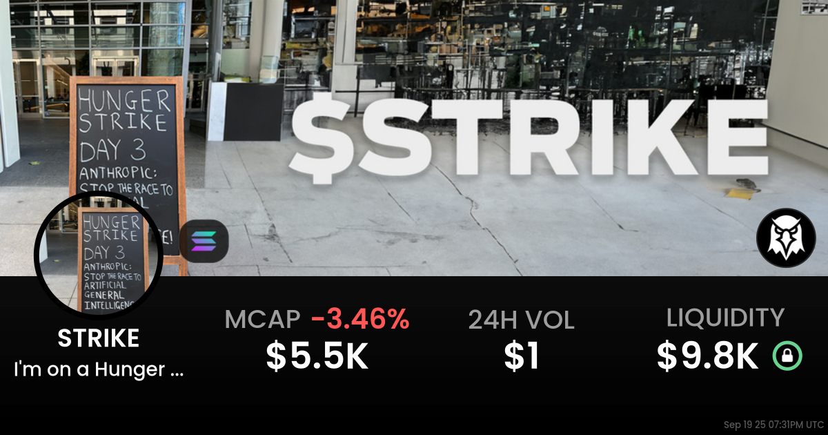 I’m on a Hunger Strike… (STRIKE)