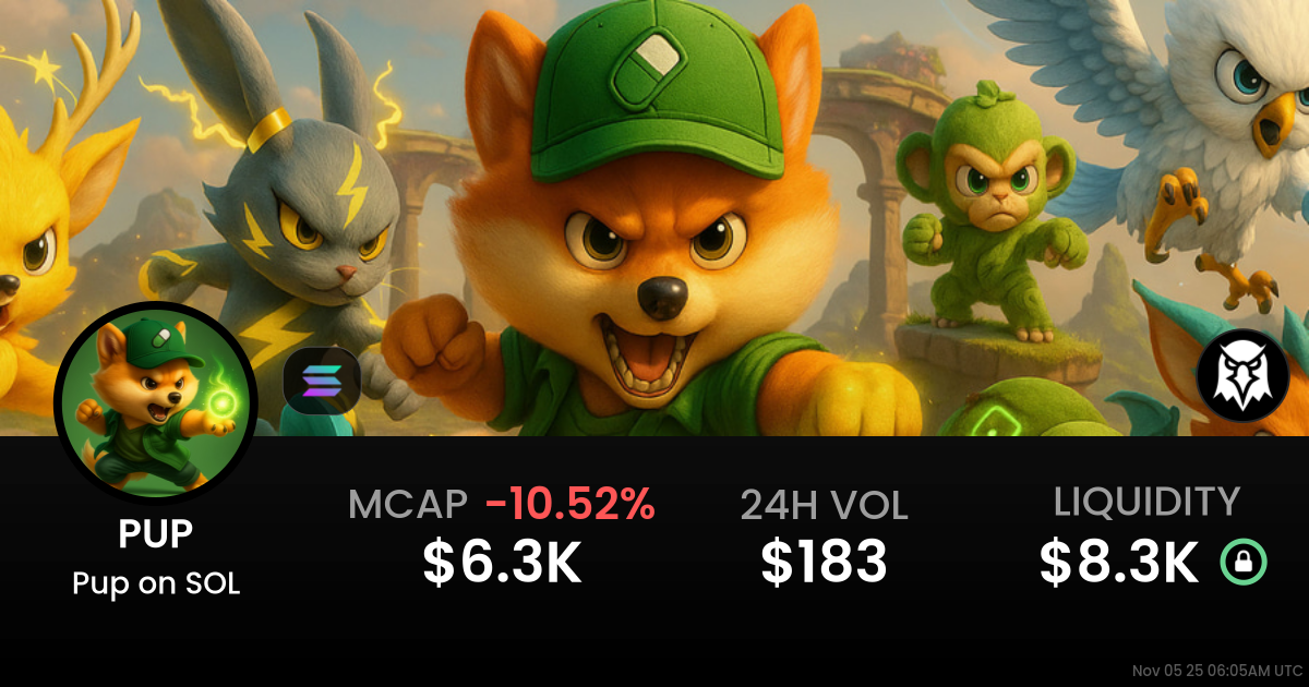 Pup on SOL (PUP)